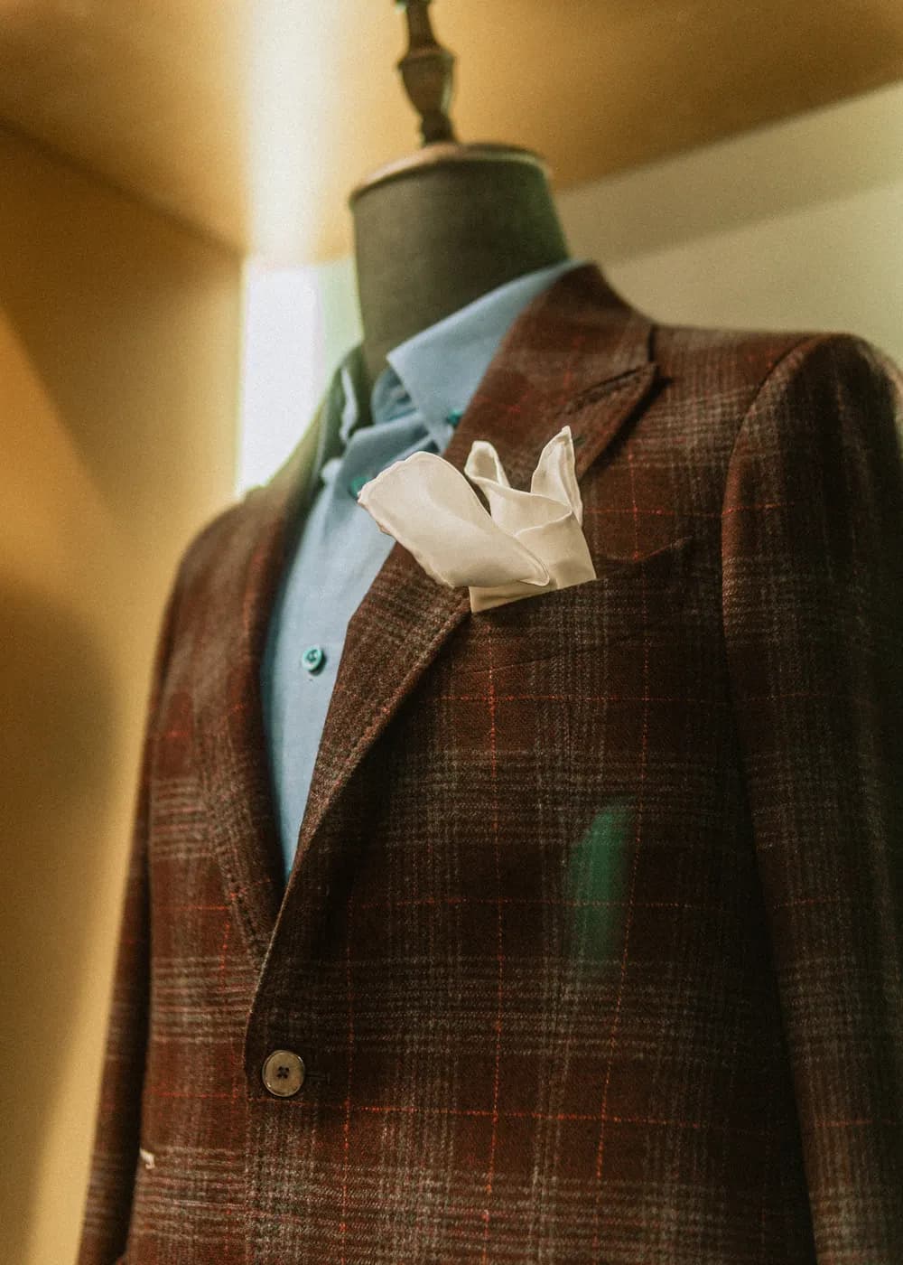 A finished bench-made bespoke jacket by The London Bespoke Club