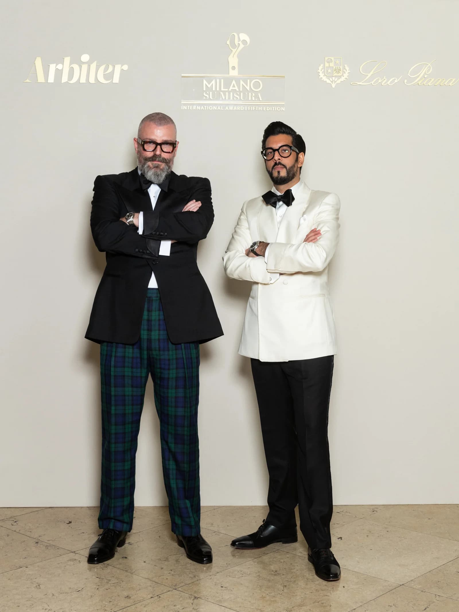 Ian MacMillan and Kunal Arora at the Milano su Misura 2025 black-tie gala